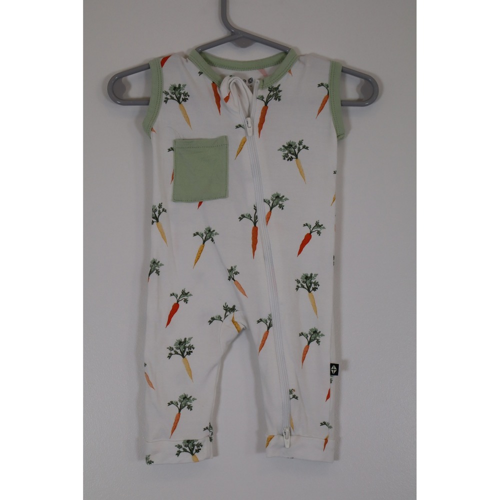 Kyte Baby Carrots Sleeveless Romper 0-3M